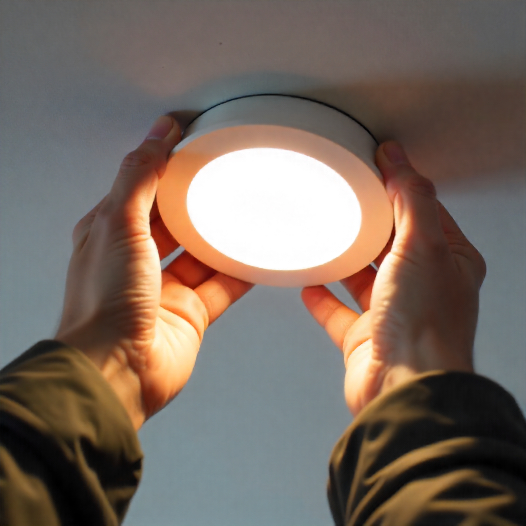 LED downlight installation in Sydney