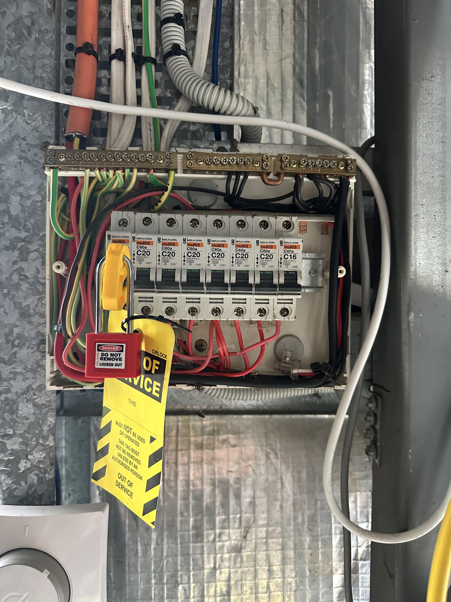 Commercial switchboard installation in a Sydney property