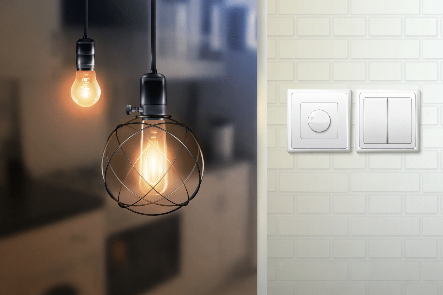 Buzzing light switch indicating electrical issue