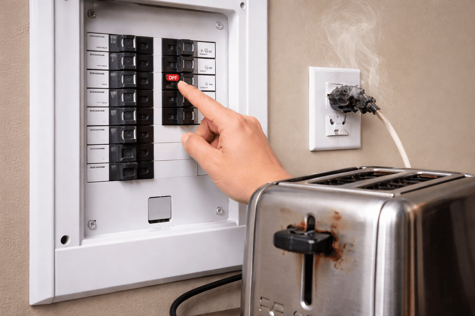 Faulty appliance causing circuit breaker trip