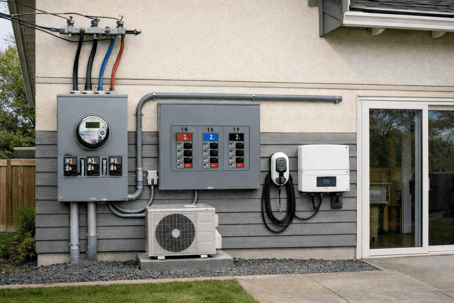 3 phase power system installed in residential property