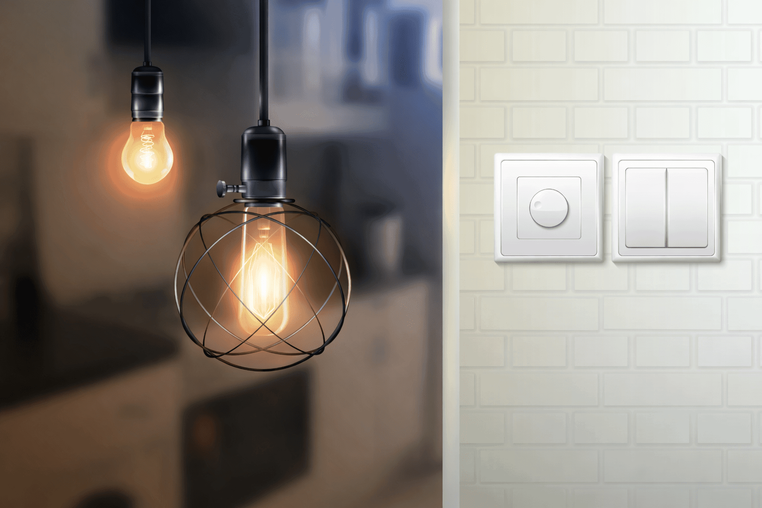 Buzzing light switch indicating electrical issue