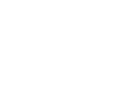 Round ceiling light fixture emitting light downward.