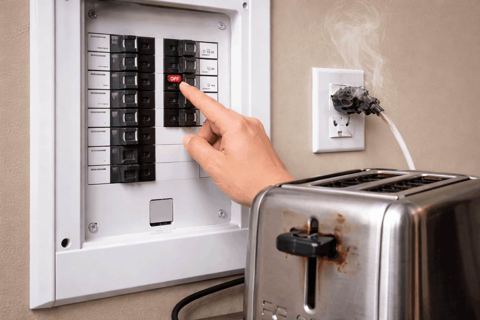 Faulty appliance causing circuit breaker trip