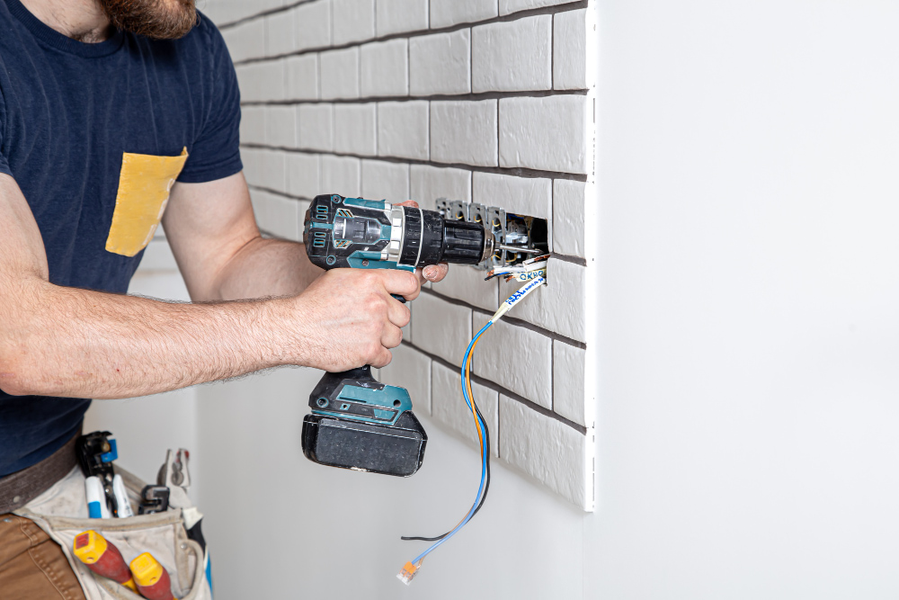 electrical rewiring upgrade in residential property